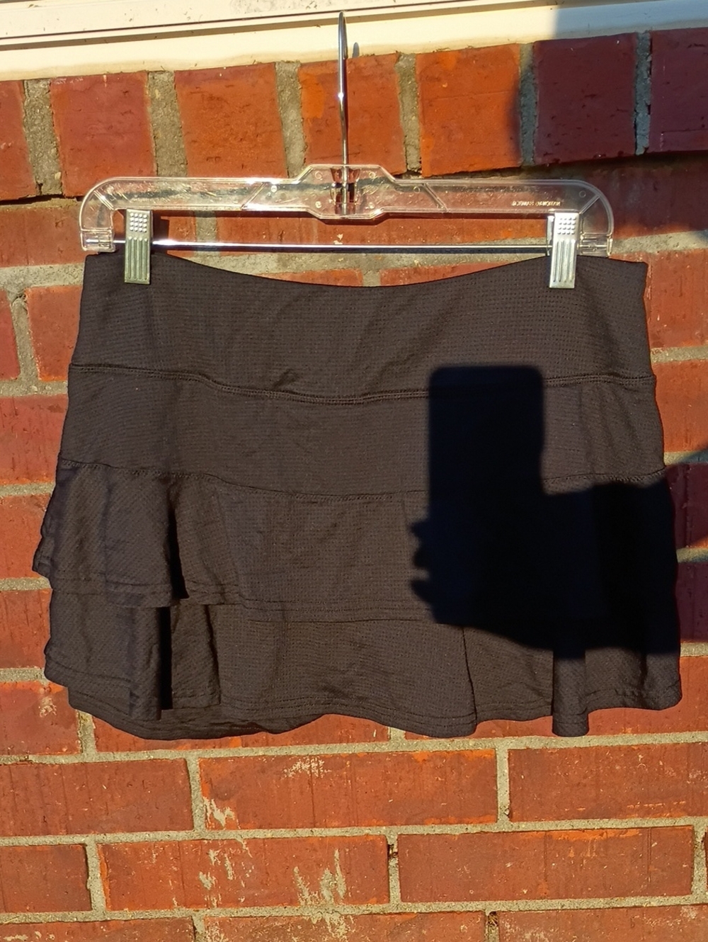 Lija Black Tiered Golf Skort